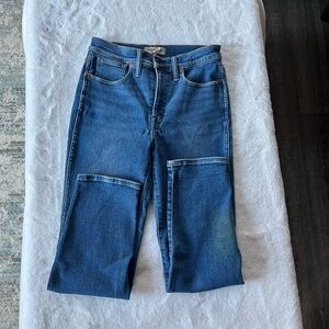 Women’s Madewell Stovepipe Blue Denim Jeans. Size 27.